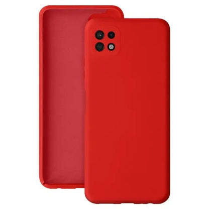 Husa protectie Klevo pentru Samsung A22 5G Liquid Silicone Rosu