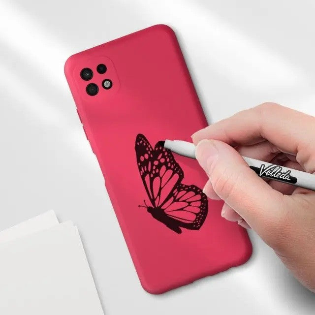Husa protectie Klevo pentru Samsung A22 5G Liquid Silicone Roz Fuchsia/Roz