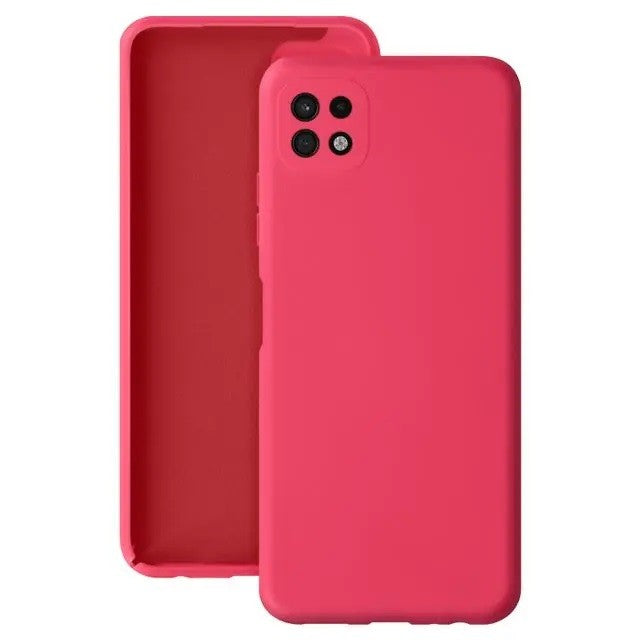 Husa protectie Klevo pentru Samsung A22 5G Liquid Silicone Roz Fuchsia/Roz