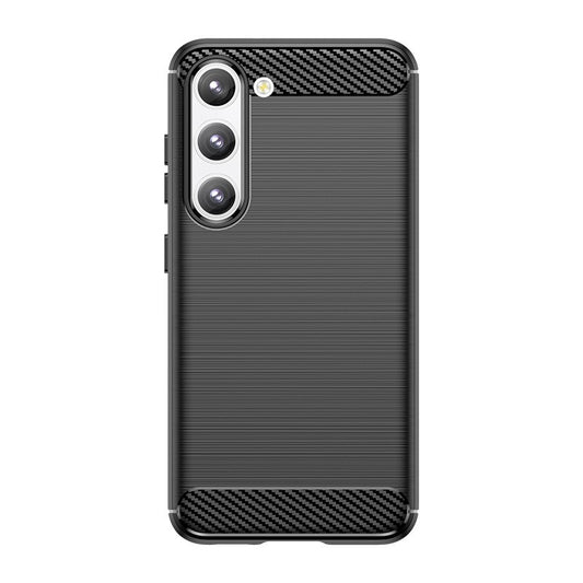 Husa Protectie, Klevo, Husa de Protectie pentru Samsung Galaxy S23 Ultra, din TPU cu Element de Carbon, Negru