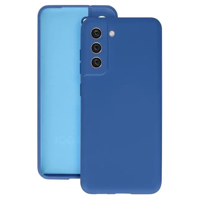 Husa protectie Klevo pentru Samsung S21 FE Liquid Silicone Albastru Inchis