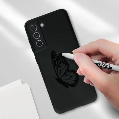 Husa protectie Klevo pentru Samsung S21 FE Liquid Silicone Negru