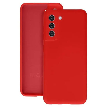 Husa protectie Klevo pentru Samsung S21 FE Liquid Silicone Rosu