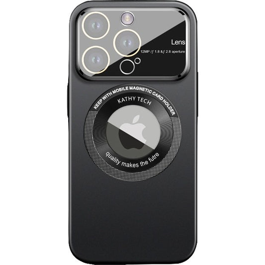 Husa protectie MagSafe Kathy Tech, Klevo, pentru Apple iPhone 13 Pro, Dublu Cerc, Negru