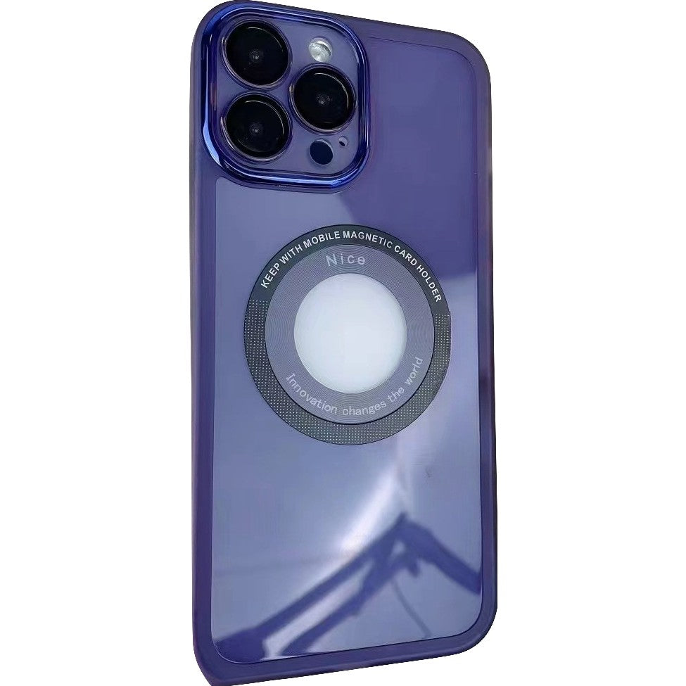 Husa protectie MagSafe TPU, Klevo, pentru Apple iPhone 11, cu decupaj logo, Folie Sticla Camera, Mov