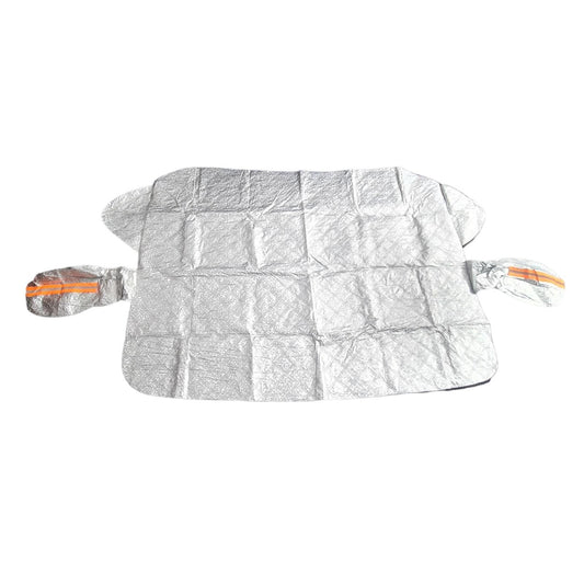 Husa de Protectie pentru Parbriz, Klevo, Protectie pentru Zapada Gridnina Soare, Scut Auto anti Zapada, 150 x 110 cm Argintiu