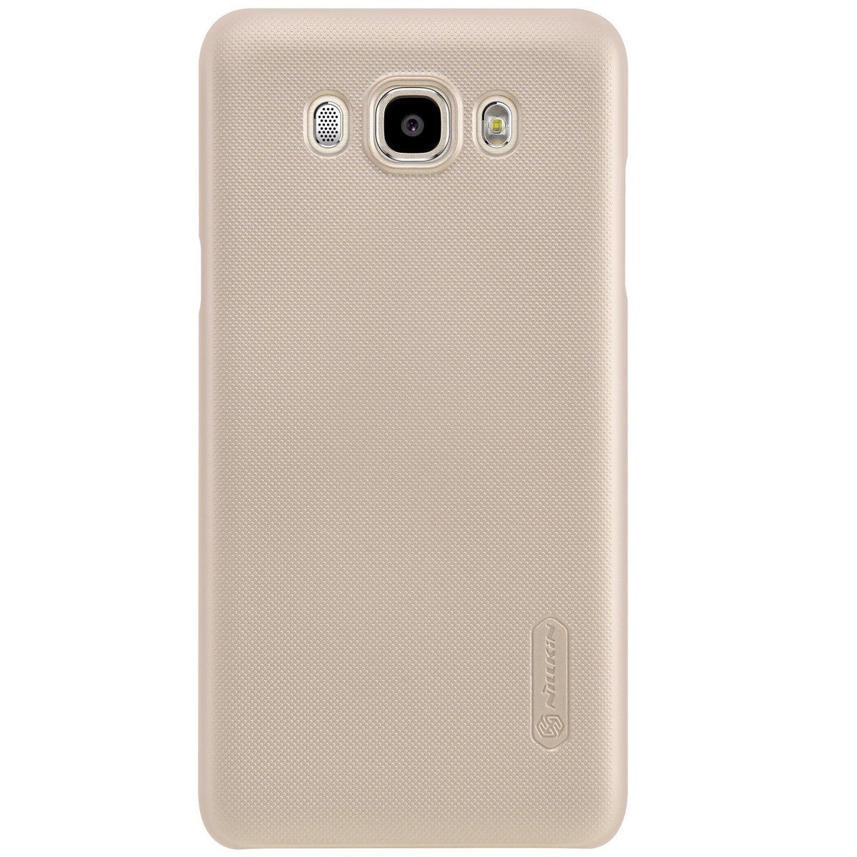 Husa Samsung Galaxy J7 2016 Nillkin Frosted Shield Auriu + Folie de protectie