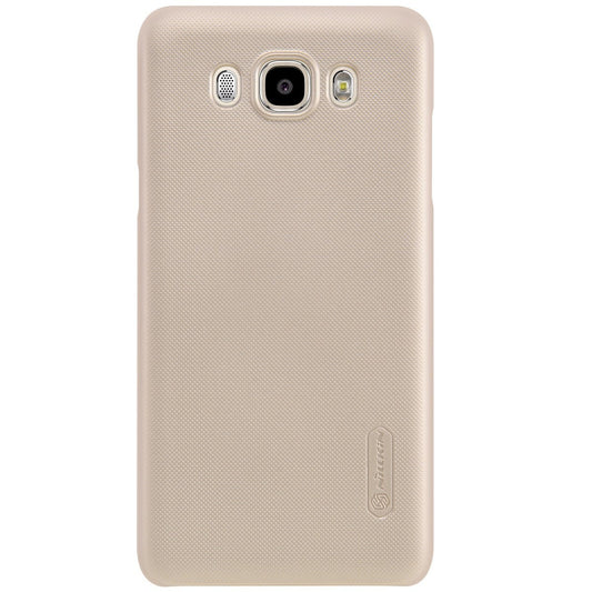 Husa Samsung Galaxy J7 2016 Nillkin Frosted Shield Auriu + Folie de protectie