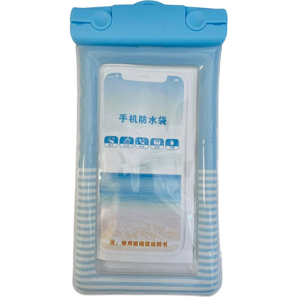 Husa subacvatica Cushion Waterproof Klevo, Snowproof, Universala, Dungata, cu Snur, pentru telefon sau documente, Bleu