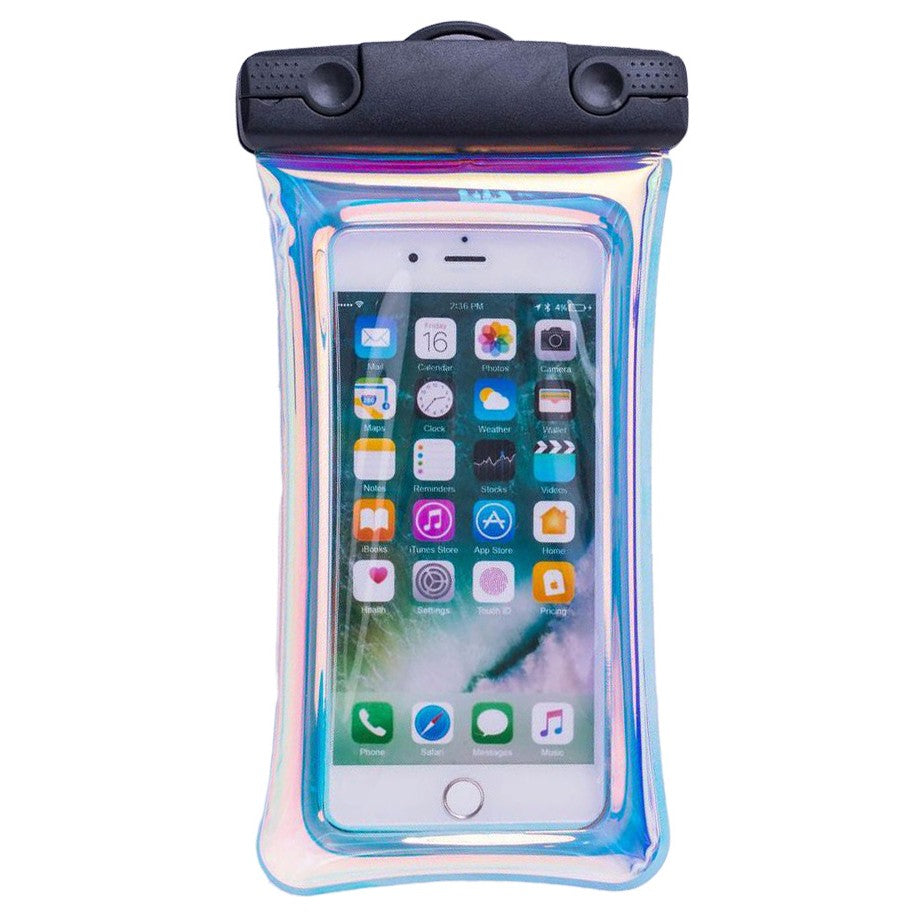 Husa subacvatica Holografica Waterproof Klevo, Snowproof, Universala, Impermeabila, cu Snur, pentru telefon sau documente, Negru