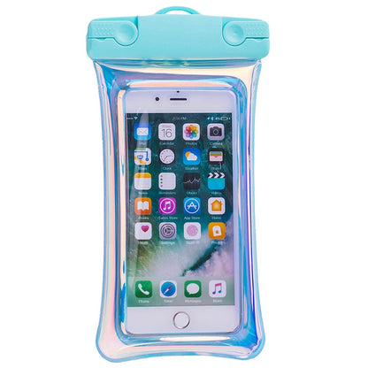 Husa subacvatica Holografica Waterproof Klevo, Snowproof, Universala, Impermeabila, cu Snur, pentru telefon sau documente, Bleu