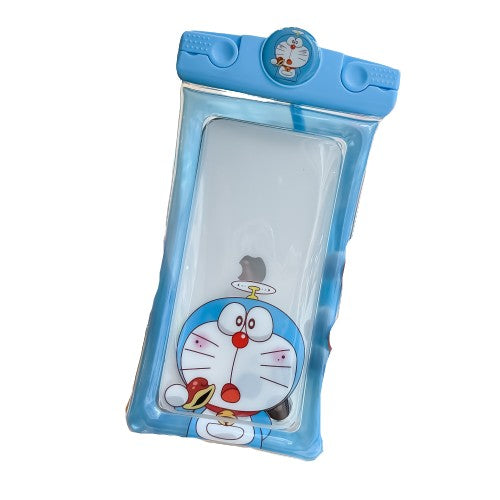 Husa subacvatica Mascot Waterproof Klevo, Snowproof, Universala, cu Snur, pentru telefon sau documente, Cat, Bleu