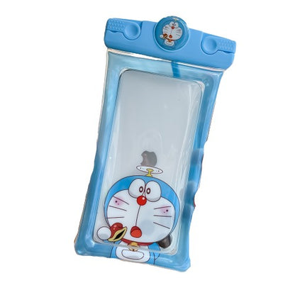 Husa subacvatica Mascot Waterproof Klevo, Snowproof, Universala, cu Snur, pentru telefon sau documente, Cat, Bleu