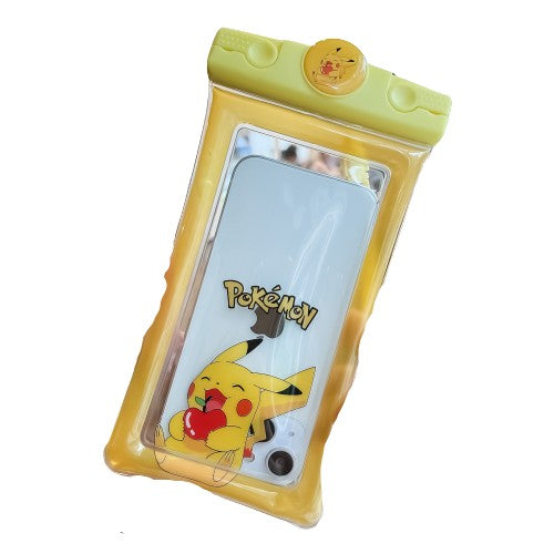 Husa subacvatica Mascot Waterproof Klevo, Snowproof, Universala, cu Snur, pentru telefon sau documente, Pika, Galben