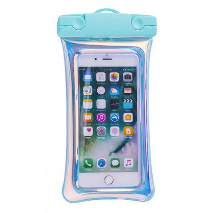 Husa subacvatica Waterproof Klevo, Snowproof, Universala, Senzoriala, cu Snur, pentru telefon sau documente, Verde Menta