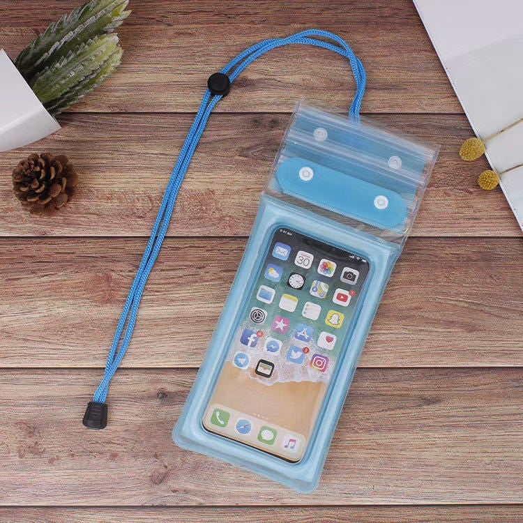 Husa subacvatica Zip Waterproof Klevo, Snowproof, Universala, Impermeabila, cu Snur, pentru telefon sau documente, Bleu