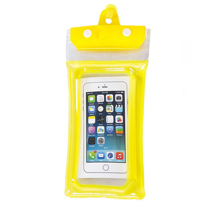 Husa subacvatica Zip Waterproof Klevo, Snowproof, Universala, Impermeabila, cu Snur, pentru telefon sau documente, Galben