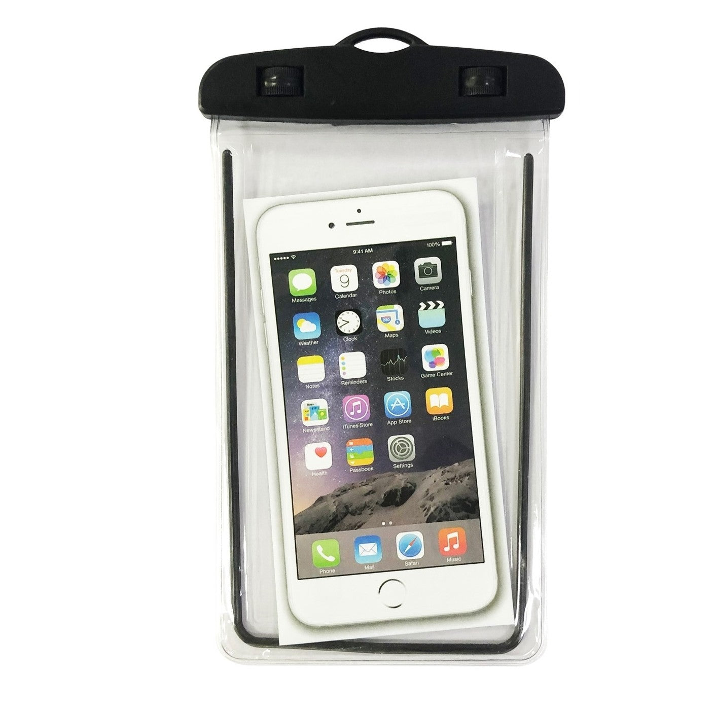 Husa subacvatica Zip Waterproof Klevo, Snowproof, Universala, Impermeabila, cu Snur, pentru telefon sau documente, Negru