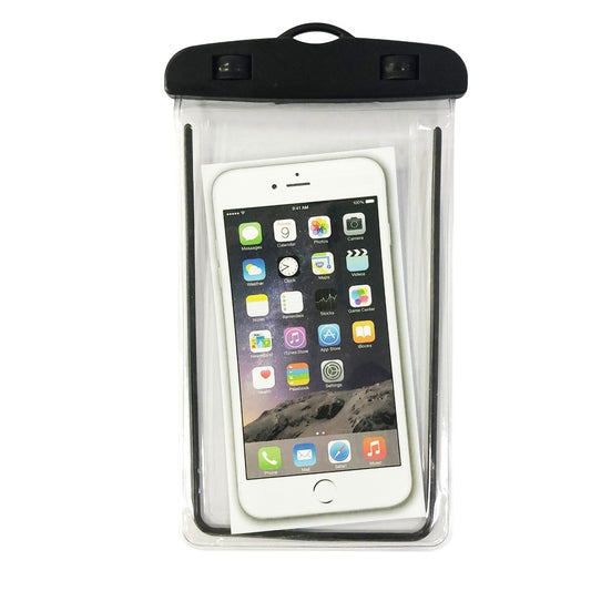 Husa subacvatica Zip Waterproof Klevo, Snowproof, Universala, Impermeabila, cu Snur, pentru telefon sau documente, Negru