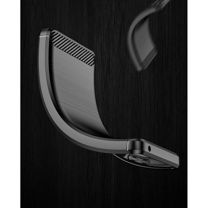 Husa Protectie, Klevo, compatibila Apple iPhone 15, Carcasa TPU Carbon, 1.5 mm, Negru