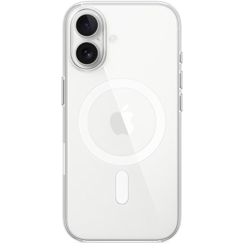 Husa Telefon, Klevo, Compatibila Apple iPhone 17, MagSafe, Antisoc, din Silicon + TPU, Transparent