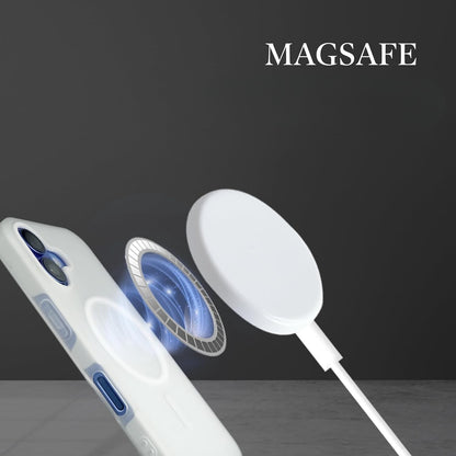 Husa Telefon Jelly Magnetic 2in1, Klevo, Compatibila cu Apple iPhone 17, din PC+TPU, Magsafe, Finisaj Mat, Alb