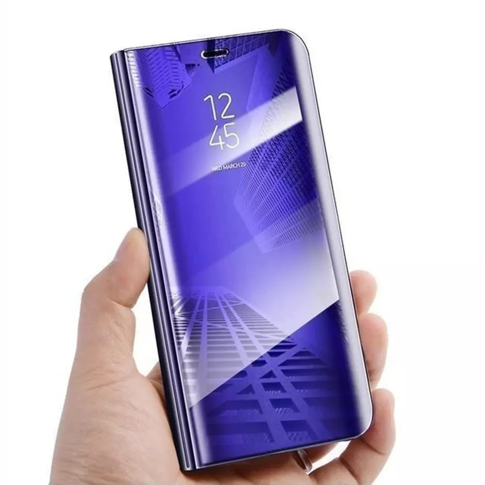 Husa Tip Carte, Klevo, Compatibila cu Huawei Mate 10 Lite, Flip Cover Oglinda, Violet