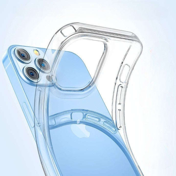 Husa TPU pentru iPhone 14 Pro Max, Klevo, Silicon, Protectie Antisoc, Transparenta