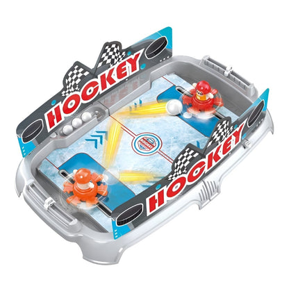 Joc de Masa Interactiv Ice Hockey pentru Copii, Klevo, 4 Mingi, Tabela Scor, 40.7x27x14.5 cm, Gri