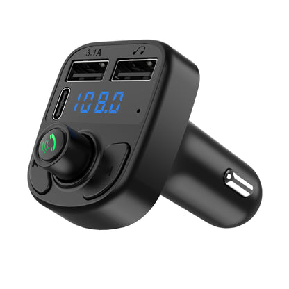 Incarcator Auto cu MP3 Player, Klevo, Bluetooth 5.0, 5V, 2 x USB, Type C, Negru