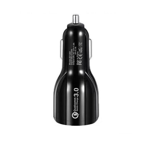 Incarcator Auto, Klevo, Pentru Bricheta, Incarcare Rapida, Interfata USB, 12V-24V, Negru