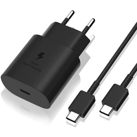 Incarcator Universal 25 W USB-C + Cablu Type-C, Klevo, Negru