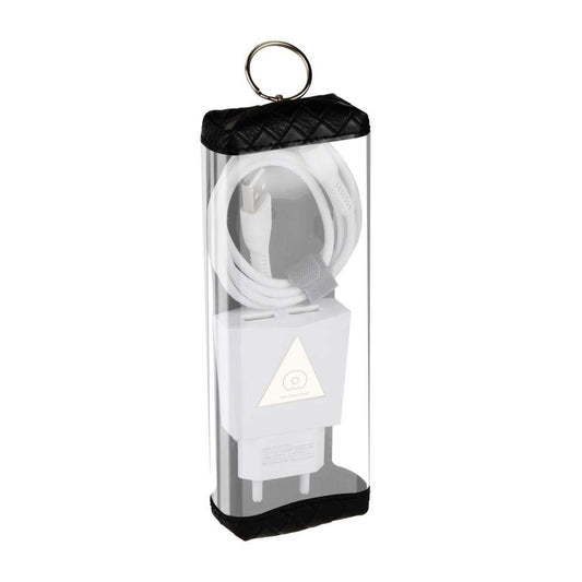 Incarcator Retea 2.1A 2USB + Cablu Micro-USB T06 Klevo Blister, Alb