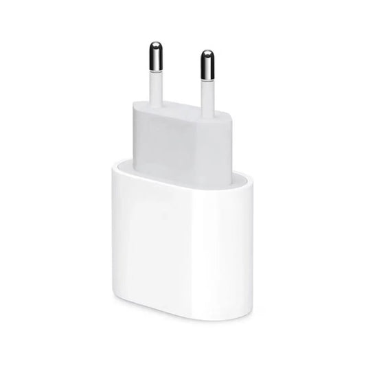 Incarcator Retea Fast Charge, Klevo, Incarcator Standard European PD20W, Compatibil cu iPhone 8-14, Cablu Fast Charge Inclus de 27W, 1m, Alb