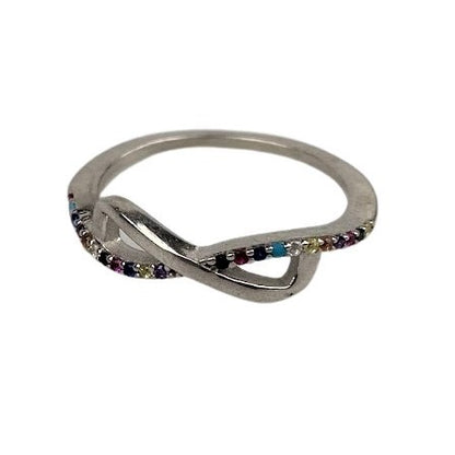 Inel Argint 925, Infinit Mare cu Zirconiu Colorat M 51