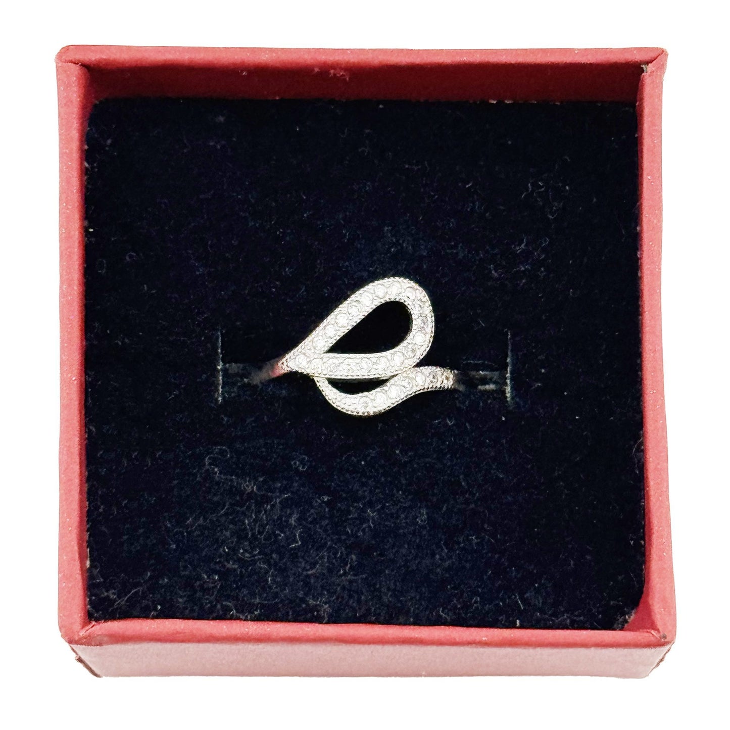 Inel pentru Dama, Jolie, Argint 925, Model Sarpe cu Pietre, 2.3g, 1 cm x 1.5 cm, Marimea 54, Argintiu