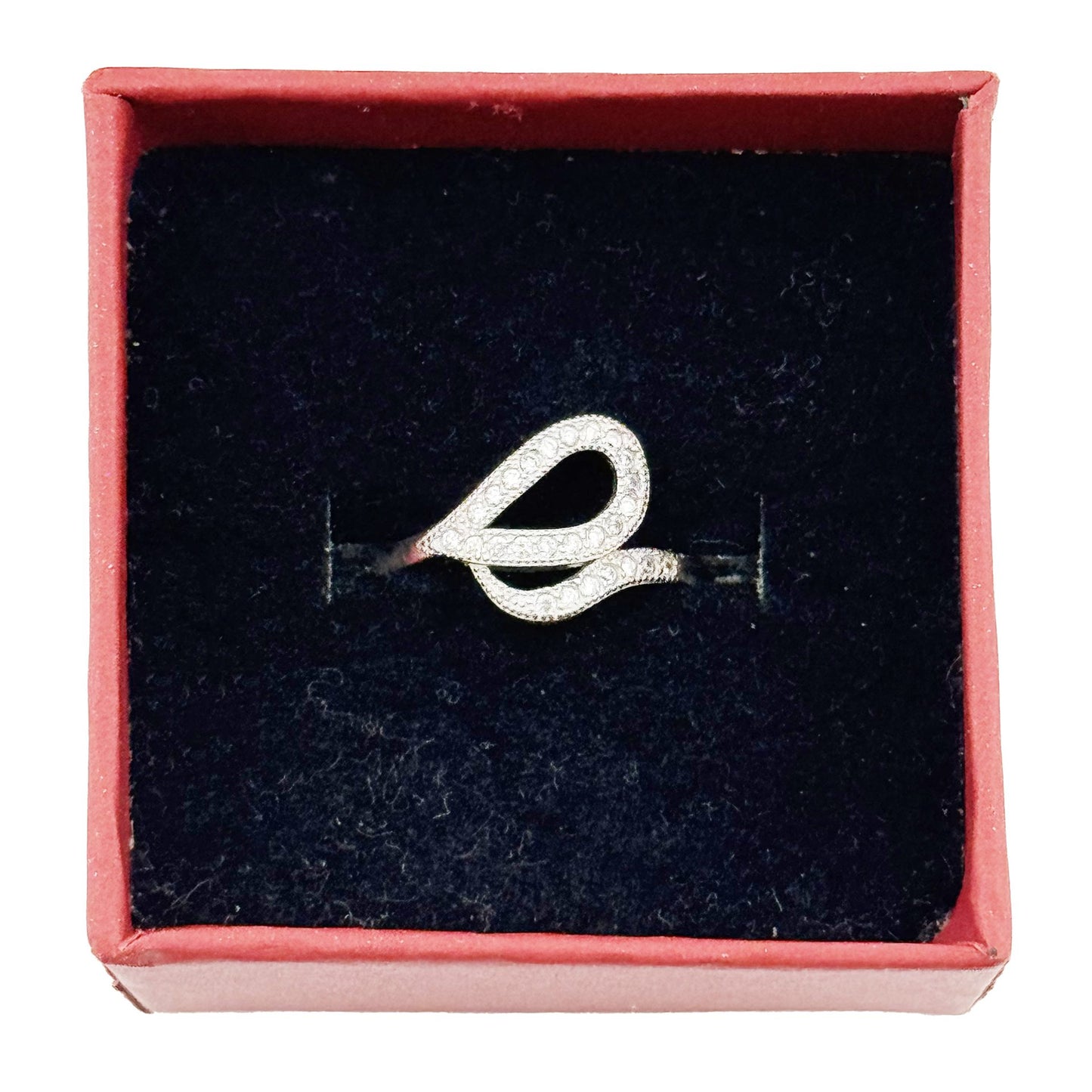 Inel pentru Dama, Jolie, Argint 925, Model Sarpe cu Pietre, 2.3g, 1 cm x 1.5 cm, Marimea 51, Argintiu