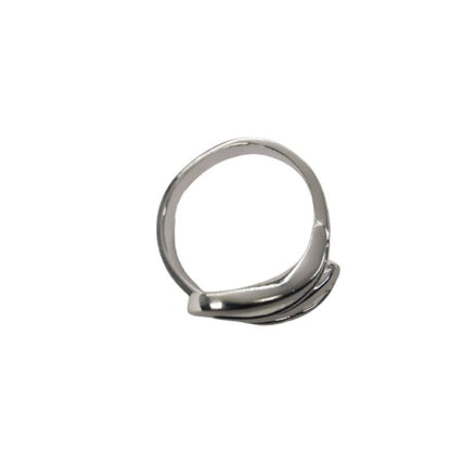 Inel pentru Dama Argint 925, Jolie, Model Sarpe Dublu 5.3 gr, Marimea 55, 2.5 x 2 cm, Argintiu