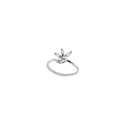 Inel din Argint 925 cu Zirconii, model Floare, marimea 55