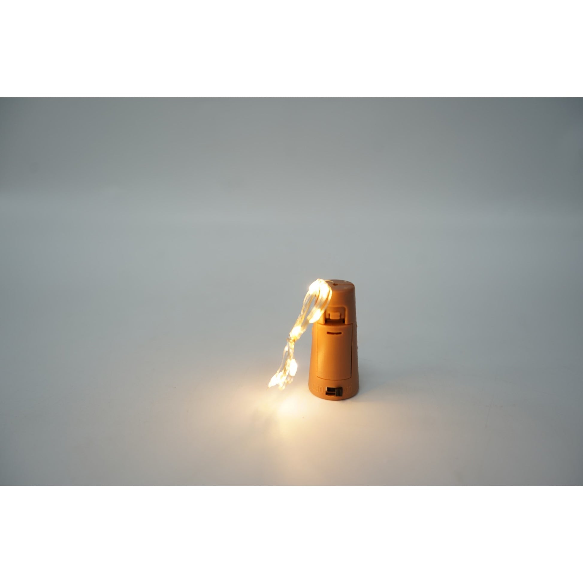 Instalatie Craciun, 1 metru, 10 LED-uri, alb cald,cu baterii,fir cupru, liniar, interior/exterior, Klevo