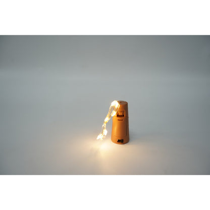 Instalatie Craciun, 1 metru, 10 LED-uri, alb cald,cu baterii,fir cupru, liniar, interior/exterior, Klevo
