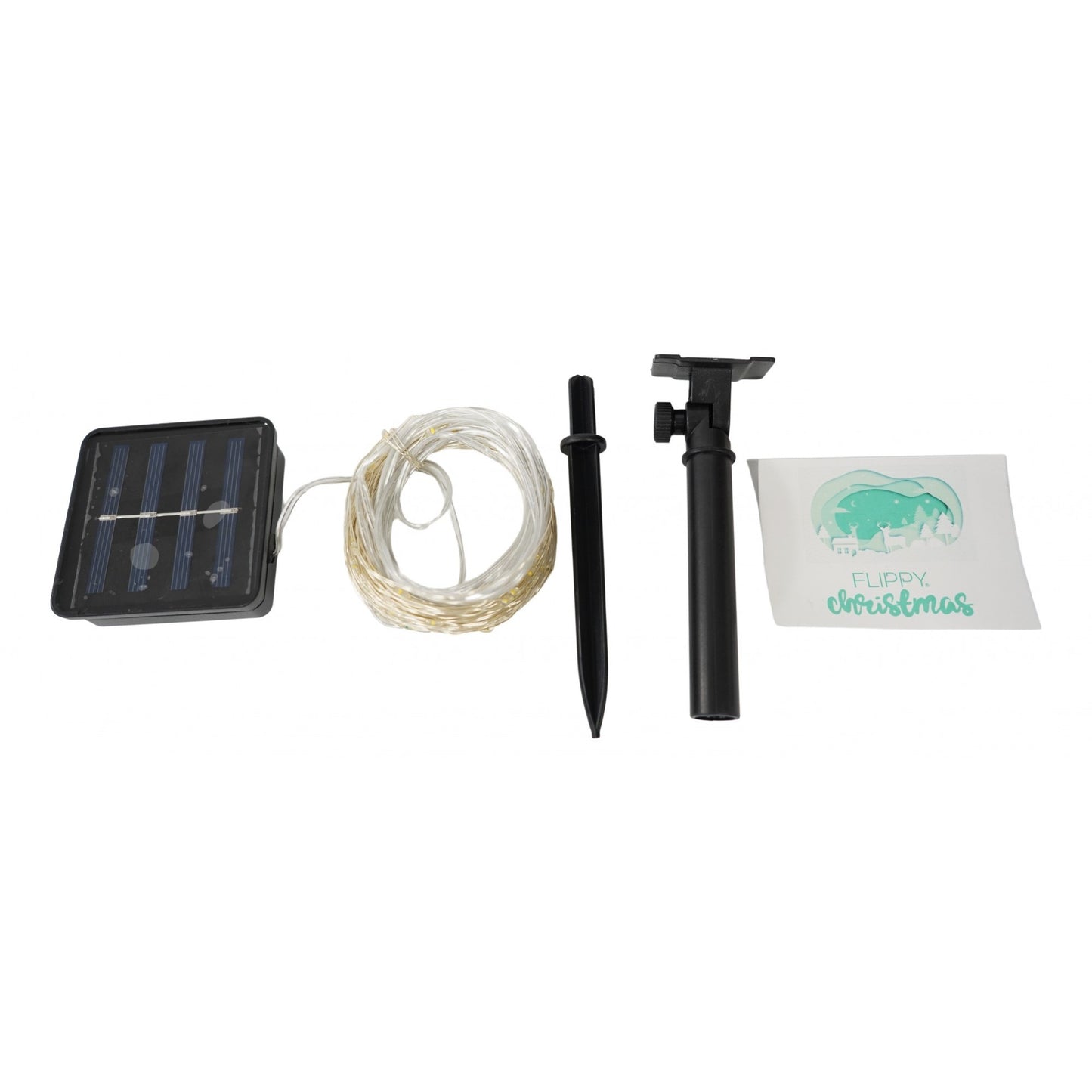 Instalatie Craciun, 10 metri, 100 de LED-uri, alb cald, cu energie solara, fir de cupru, liniar, interior/exterior, Klevo