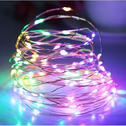 Instalatie Craciun, 15 metri, 150 LED-uri, multicolor RGB, sincronizare muzica, telecomanda 8 functii, USB, fir cupru, liniar, interior/exterior, Klevo