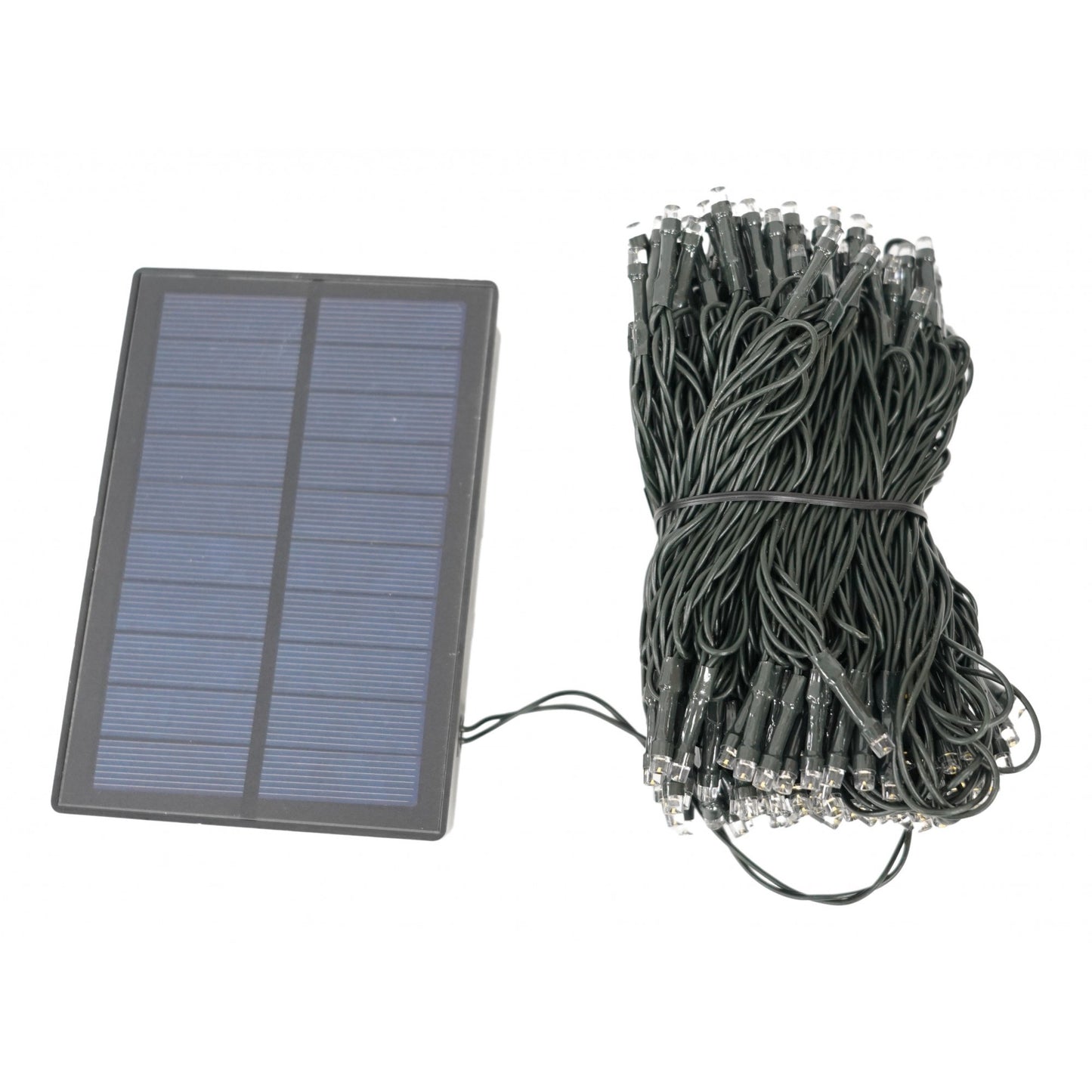 Instalatie Craciun, 22 metri, 200 de LED-uri, Alb Cald, cu energie solara, liniar, interior/exterior, Klevo