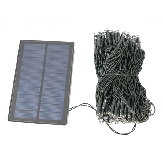 Instalatie Craciun, 22 metri, 200 de LED-uri, Alb Cald, cu energie solara, liniar, interior/exterior, Klevo
