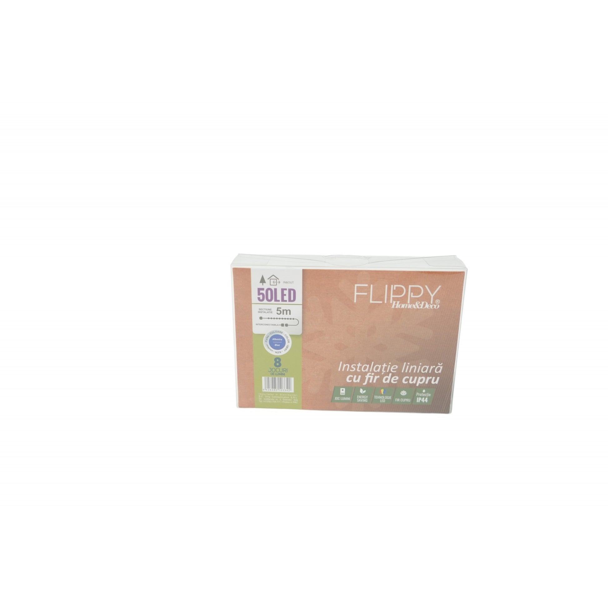 Instalatie Craciun, 25 m, 250 Led-uri, Liniara, Albastru, 8 jocuri de lumini, Transformator, Interconectabila, Prelungitor 3 m inclus, Fir Cupru, Klevo