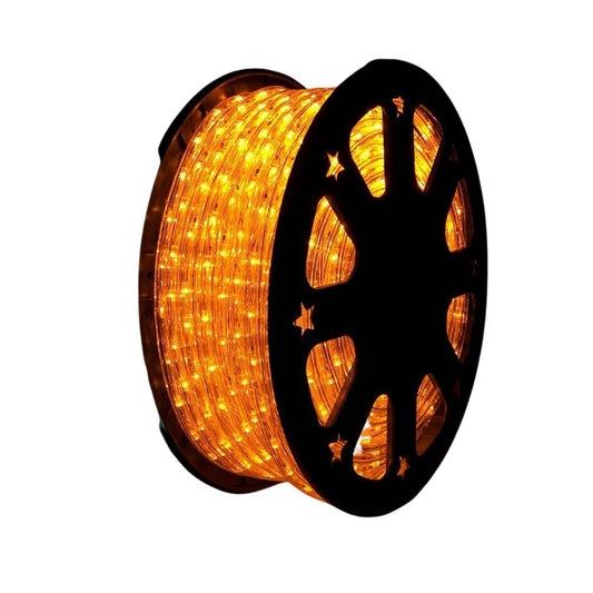 Instalatie Craciun, 90 m, 2160 Led-uri, Furtun Luminos, Alb cald, Transformator, Sectionabila, 220 V, Klevo