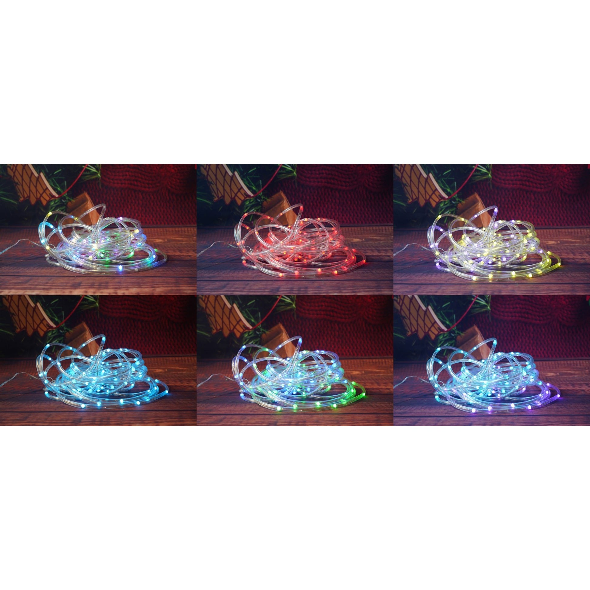 Instalatie de Craciun,10 metri,100 LED-uri,telecomanda 32 de functii,multicolor RGB,USB,tub luminos,interior/exterior,Klevo