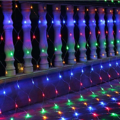 Instalatie de Craciun, Klevo®, Tip Plasa, 2 x 2 m, 160 LED-uri, Interconectabila, Multicolor