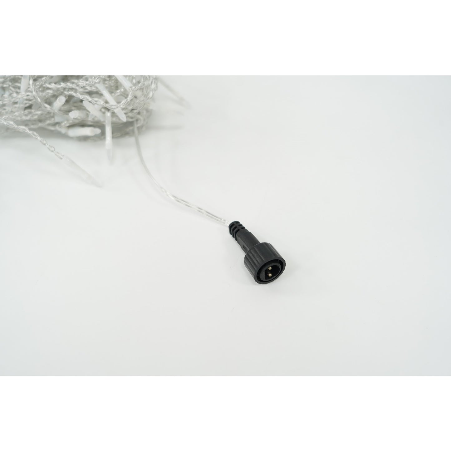 Instalatie de Craciun Klevo® Tip Turturi, 8 jocuri de lumini Sectiune 3 m, 96 LED-uri, Interconectabila, Fir Transparent, Alb Rece